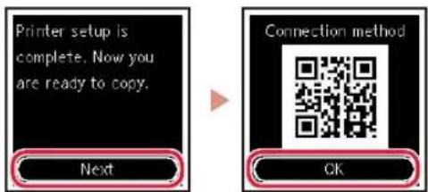 CANON Pixma TS5353 - Press the OK button. - 1