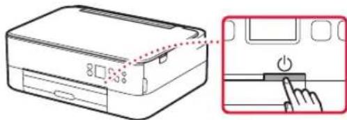 CANON Pixma TS5353 - Encender la impresora - 3
