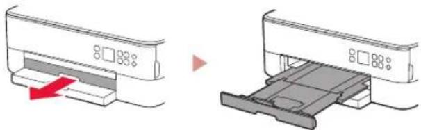 CANON Pixma TS5353 - Trekk ut papirutmatingsbrettet. - 1