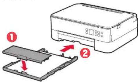 CANON Pixma TS5353 - Attach the cassette cover and replace the cassette. - 1