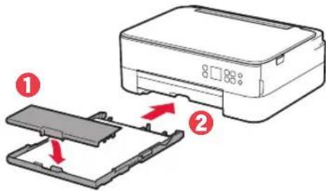 CANON Pixma TS5353a - Sätt dit kassettlocket och sätt tillbaka kassetten. - 1