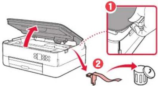 CANON Pixma TS5353a - Entfernen des Verpackungsmaterials - 2