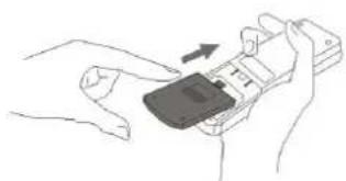 Be Cool BC16KL2201FW - Preparing the remote control - Inserting or replacing batteries - 1
