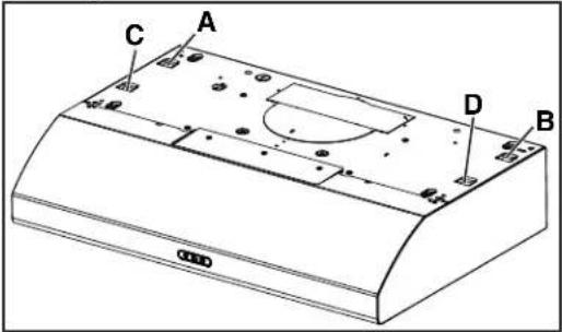 NuTone AHDA136BL - Install the Hood (EZ1 Bracket) - 1