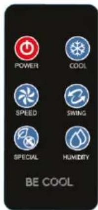 Be Cool BC18AC2301IKF - CORRECT GEBRUIK VAN DE AFSTANDSBEDIENING - 1