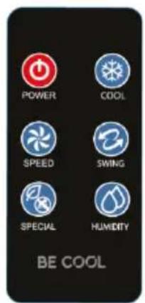 Be Cool BC18AC2301IKF - RICHTIGE VERWENDUNG DER FERNBEDIENUNG - 1