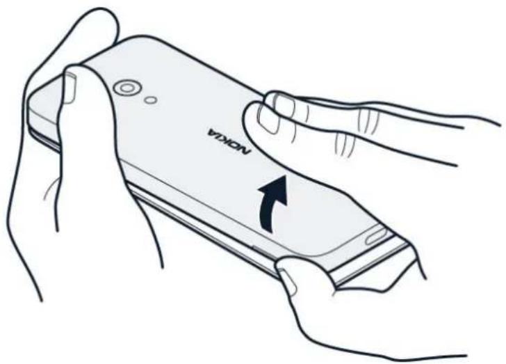 NOKIA 235 4G - Ouvrir la façade arrière - 1