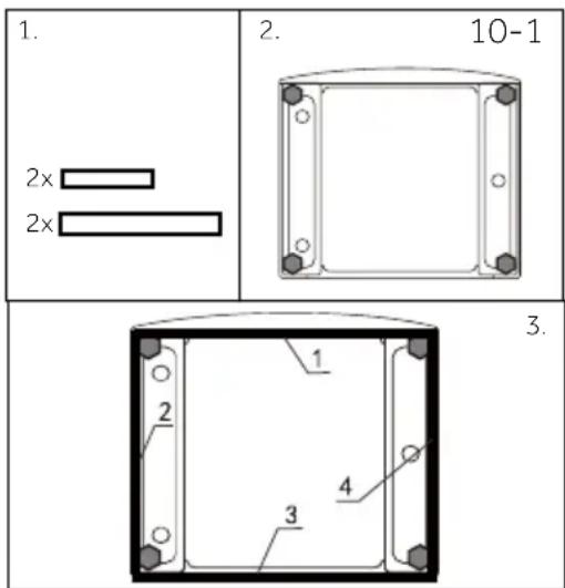 HAIER HW100-BP14939 - EN OPTION: Installation des pads de réduction de bruit - 1
