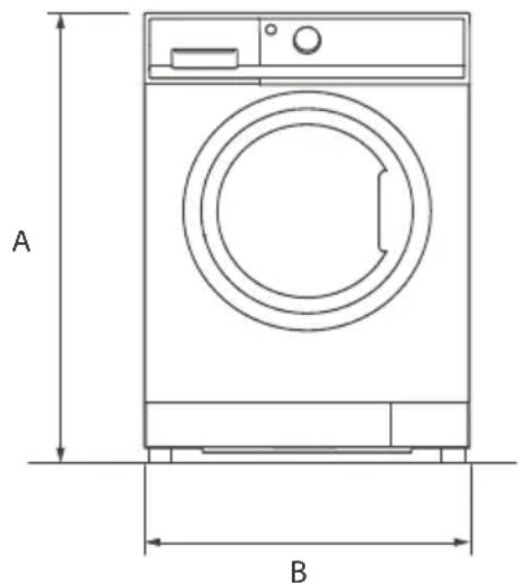 HAIER HW100-BP14939 - Dimensions du produit - 1