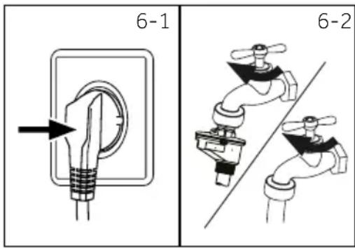 HAIER HW100-BP14939 - Raccordement à l'approvisionnement d'eau - 1
