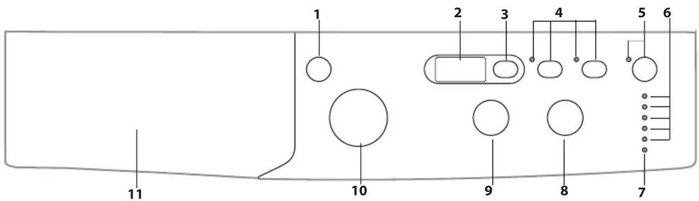 INDESIT EWD71453WFR N - BANDEAU DE COMMANDES - 1