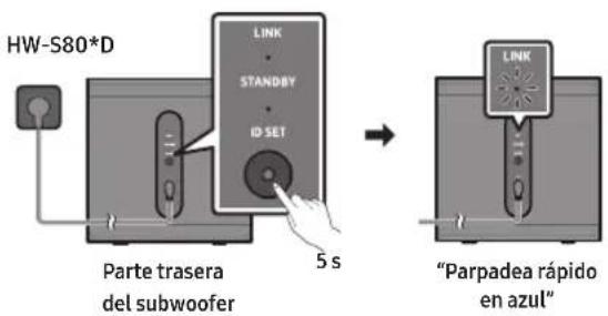 SAMSUNG HW-S701D - Si el subwoofer no se conecta automáticamente - 2