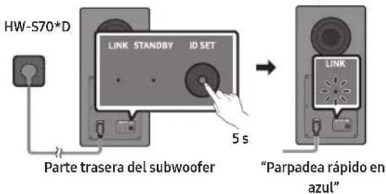 SAMSUNG HW-S701D - Si el subwoofer no se conecta automáticamente - 1