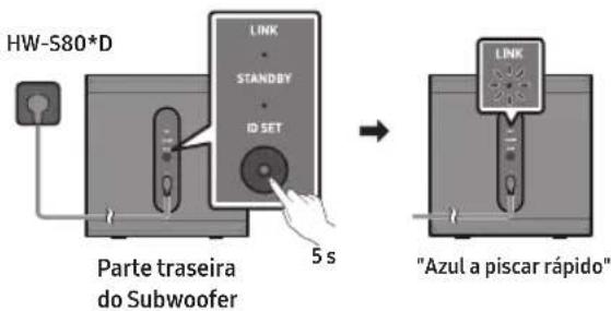 SAMSUNG HW-S701D - Se o subwoofer não se ligar automaticamente - 2
