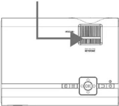 LENCO LPJ-280WH - Fokuseinstellung und Trapezkorrektur - 1