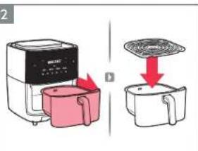 AEG AAF7SB - Como utilizar - Função AirFry - 2