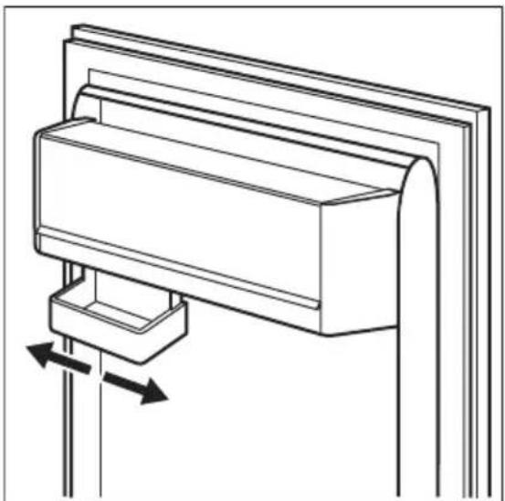 ELECTROLUX IK2540BZL - Posizionamento dei ripiani della porta - 1