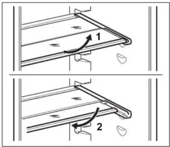 ELECTROLUX ENT7MD36X - Positionnement des étagères de porte - 2