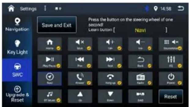BLAUPUNKT Cape Town 948 DAB - Control del volante (SWC) - 1