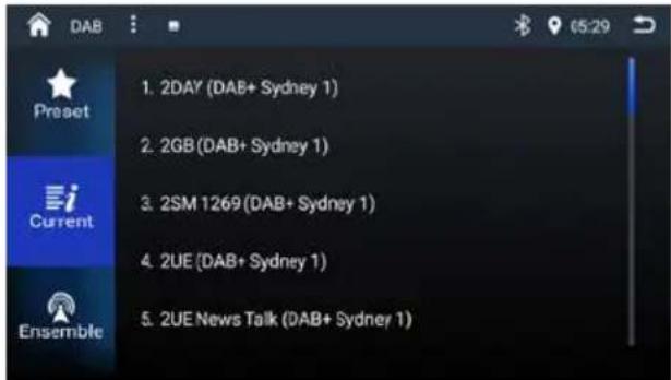 BLAUPUNKT Cape Town 948 DAB - LISTEVISNING: - 1