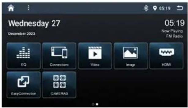 BLAUPUNKT Cape Town 948 DAB - Menu principal (Home – Accueil) - 2