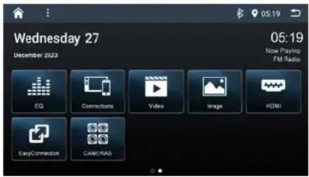 BLAUPUNKT Cape Town 948 DAB - Menu principale(Home) - 2