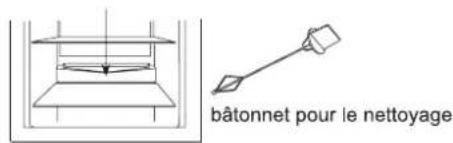 bâtonnet pour le nettoyage