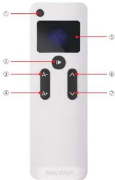 Neewer X1 Pro - Instrucciones de mando a distancia - 1
