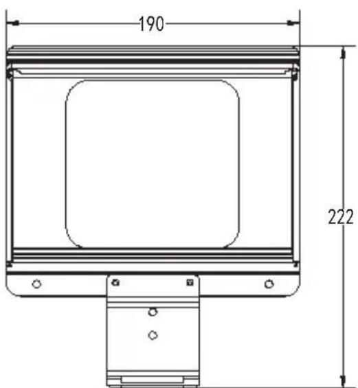 Neewer X1 Pro - Dibujo de dimensiones estructurales Unidad:mm - 2