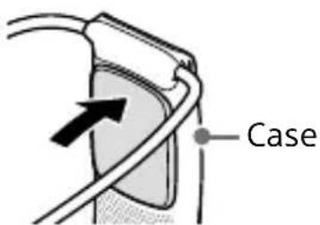 SONY REON POCKET RNPK-5 - To detach the unit from the neckband - 1