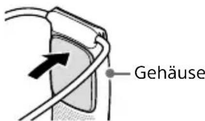 SONY REON POCKET RNPK-5 - So lösen Sie das Gerät vom Nackenbügel - 1