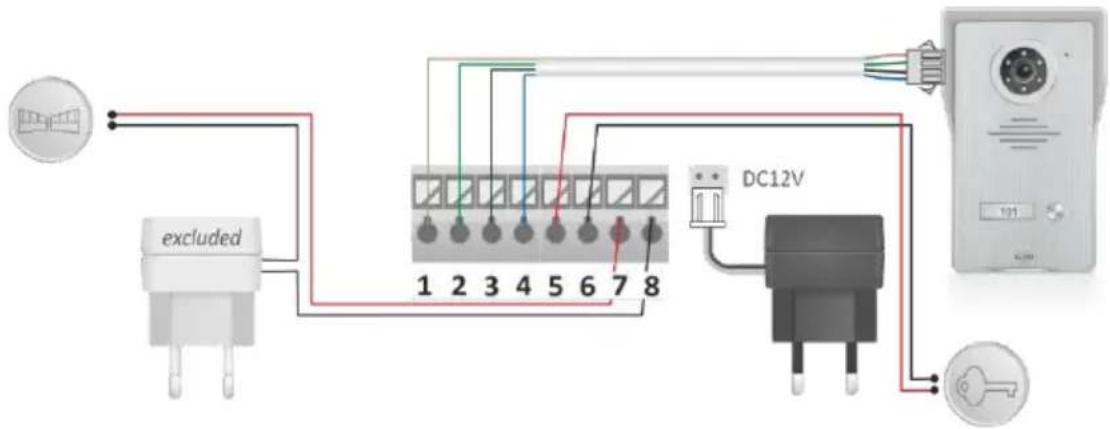 ELRO DV4000IP - Potentiaal vrije contacten 7 & 8 - 1