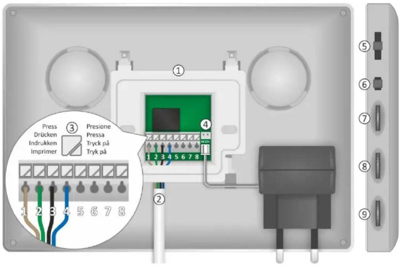 ELRO DV4000IP - Montage du moniteur - 2