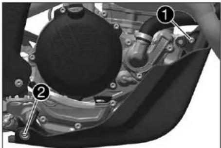 KTM 350 SX-F (2025) - Monter la protection moteur (XC-F US) - 1