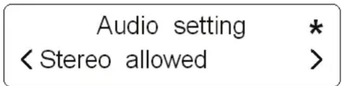 TANGENT Alio Junior DAB+ - Audio setting - 1