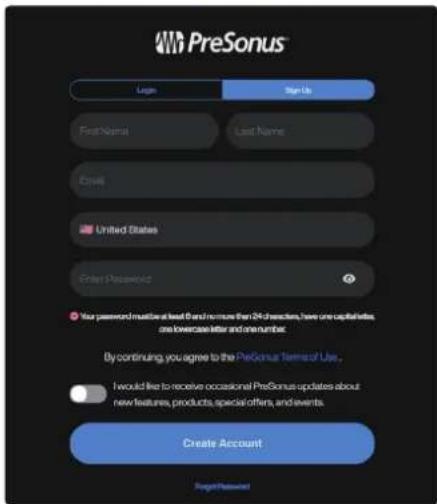 PRESONUS Quantum HD 2 - Enregistrement du produit - 1