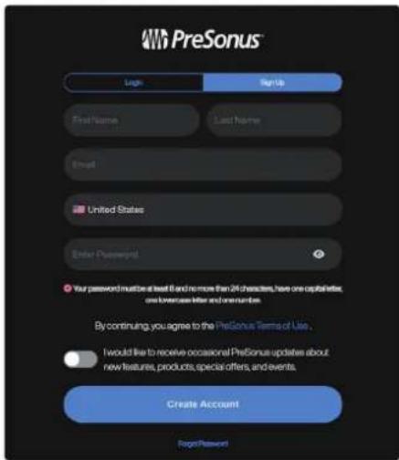 PRESONUS Quantum 4 - Enregistrement du produit - 1