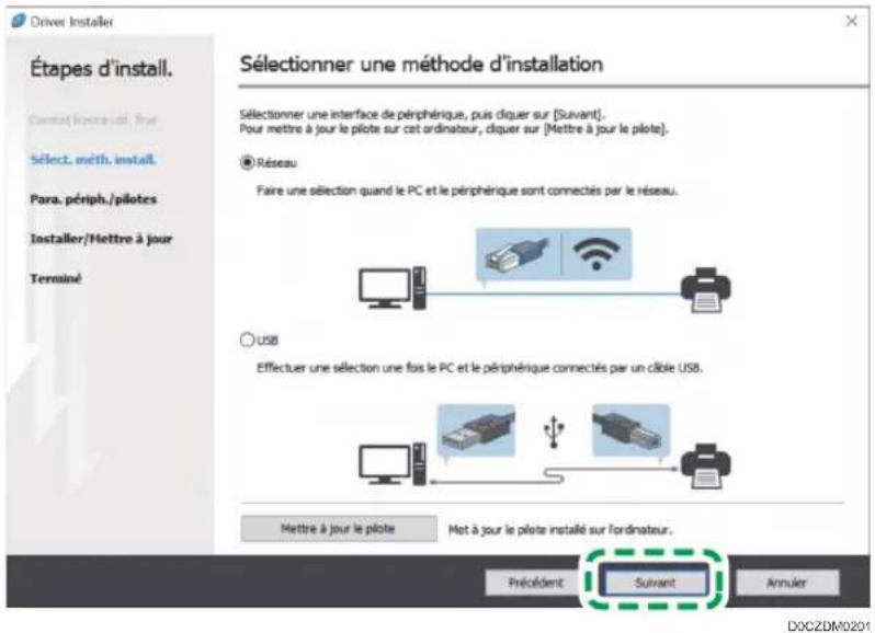 RICOH IM 4000 - Cliquez sur [Installer en ligne]. - 2