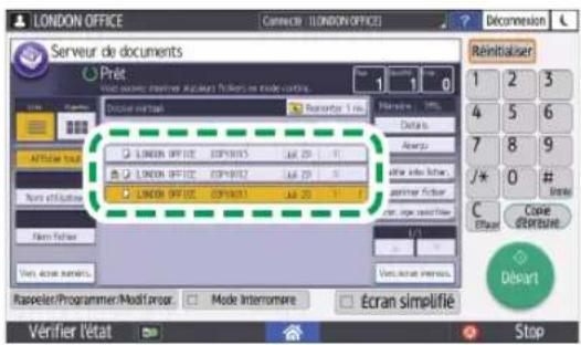 RICOH IM 4000 - Sélectionnez le document à imprimer. - 1