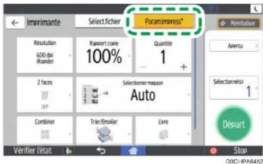 RICOH IM 4000 - Impression depuis un périphérique de stockage ou depuis une application de numérisation - 5
