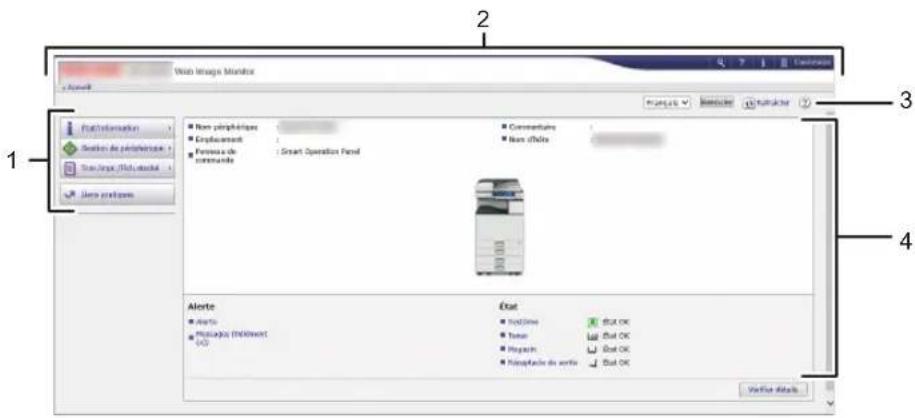 RICOH IM 4000 - Écran Web Image Monitor - 1