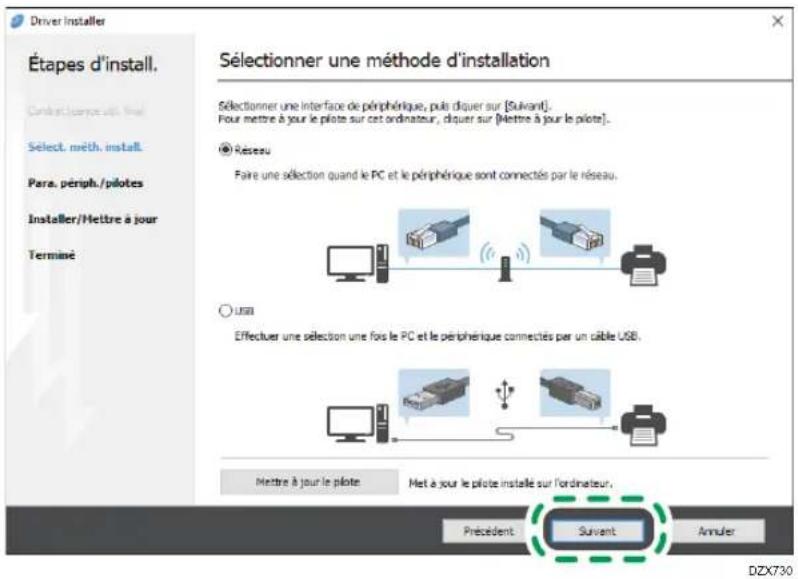 RICOH IM 4000 - Installer Device Software Manager en utilisant le fichier téléchargé - 1