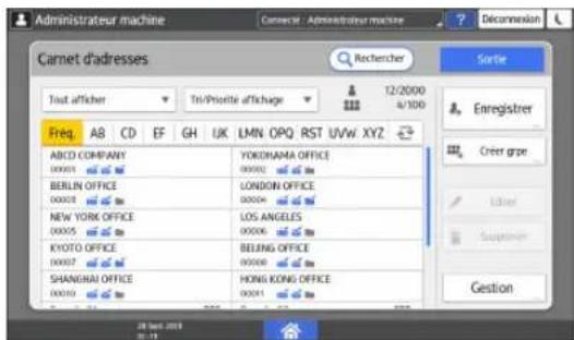 RICOH IM 4000 - Carnet adresses - 1