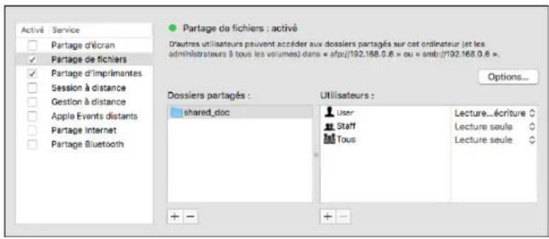 RICOH IM 4000 - Création d'un dossier partagé (macOS) - 4