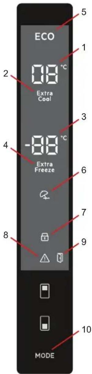 AEG ORC6M481EL - Display e pannello di controllo - 1