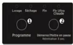 DANBY DDW2400EW - PANNEAU DE COMMANDE - BOUTONS - 1