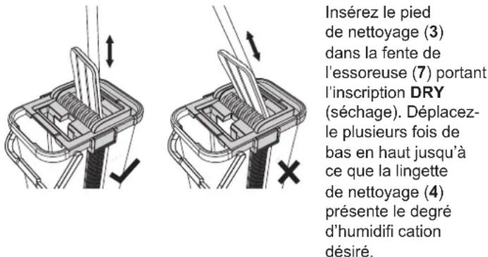 Cleanmaxx 09996 - Étape 7 - essorage de la lingette de nettoyage - 1