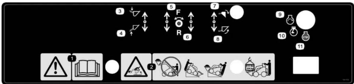 TORO 320-D - Autocollantsdesécuritéetd'instruction - 5