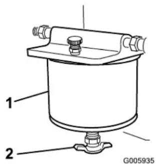 TORO 320-D - Vidangedel'eaudufiltreà carburant - 1