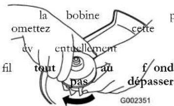 TORO 51452 - Retrait de la bobine - 4